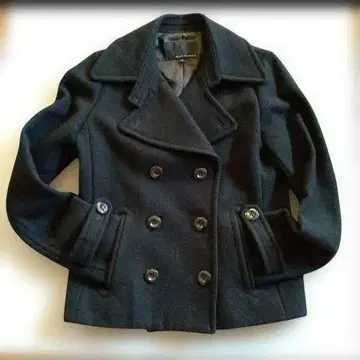 BLACK by moussy 피 코트 사이즈 1 블랙 숏 울 89%