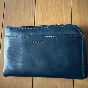Dakota 네이비 가죽 장지갑