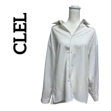 CLEL 클레일 벌룬 소매 루즈 레귤러 카라 셔츠 화이트 S