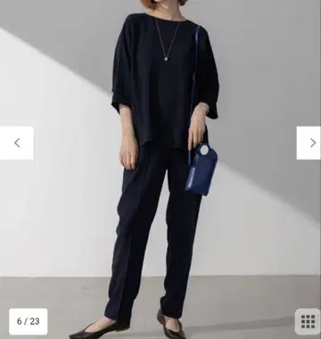 23구 스트레치 조젯 돌먼 티셔츠