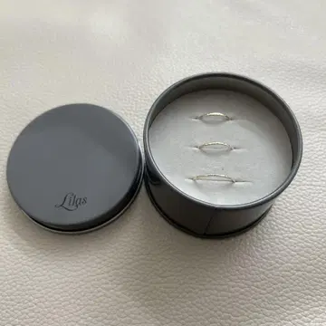 Lilas 텍스처 3개 반지 K10 15호