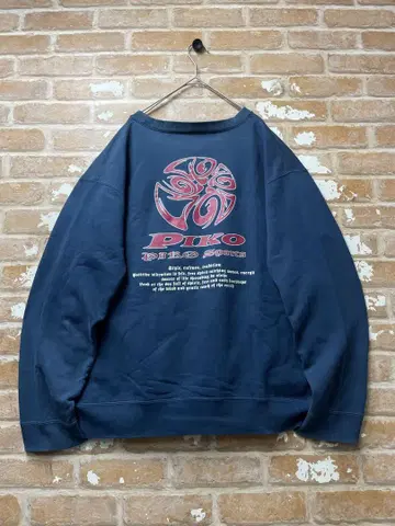 90s piko 피코 맨투맨 y2k 원포인트 백 프린트 구제 의류