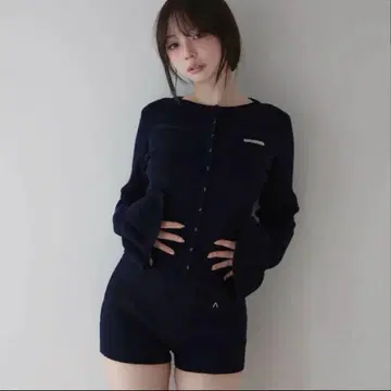 andmary 팬지 니트 세트 업