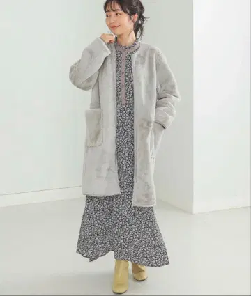 빔즈 리버서블 페이크 무스탕 코트 택 포함 새상품