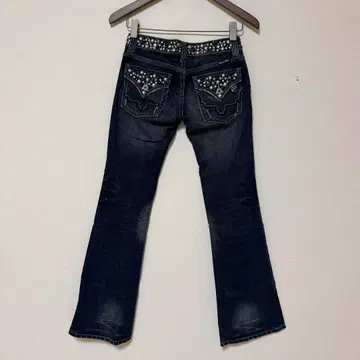 MISS ME 스터드 부츠컷 데님 플레어 데님 24inch 새상품급