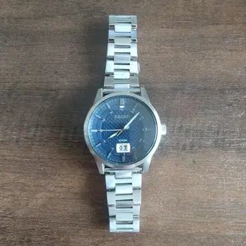 SEIKO 파랑 다이얼 스테인리스 스틸 100m 방수