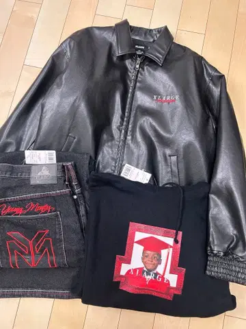 XLARGE x LIL WAYNE 콜라보 JACKET 팬츠 후드티 XL