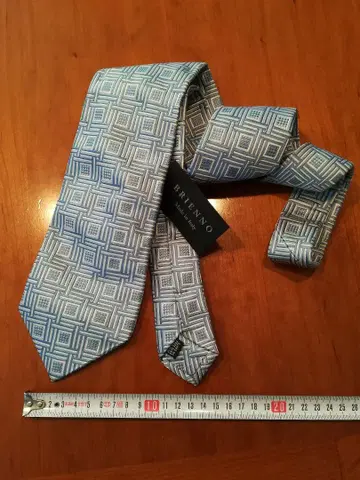 BRIENNO Made in Italy 이탈리아제 스카이블루 넥타이