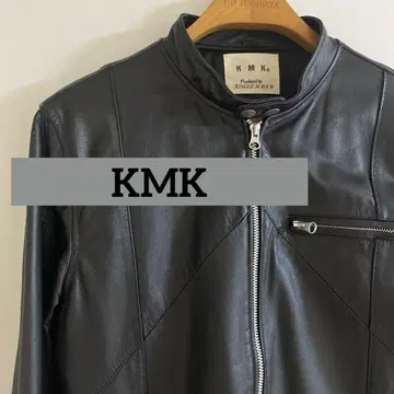 [천연 가죽] KMK 킹리마스크 램 가죽 싱글 라이더 자켓 블랙