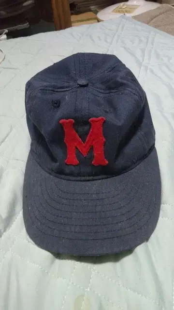 Ebbets Field Flannels 네이비 캡 M 자수