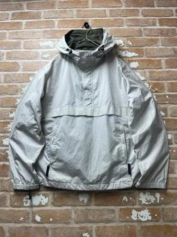 90s 올드 유니클로 UNIQLO 아노락 후드티 나일론 베이지