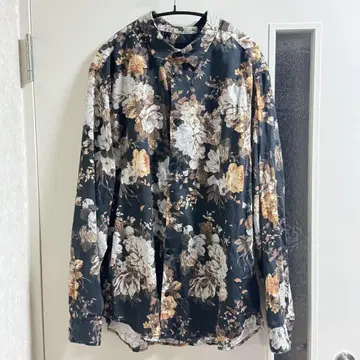 [ 상태 좋음 ] H&M 플라워 프린트 긴팔 셔츠