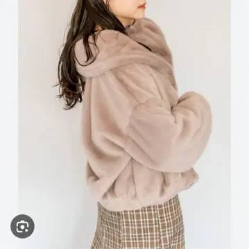 올리브 데 올리브 퍼 블루종 코트