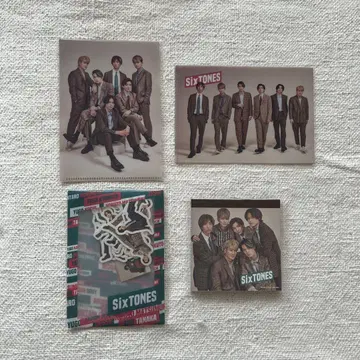 SixTONES 미니 클리어 파일 씰 메모