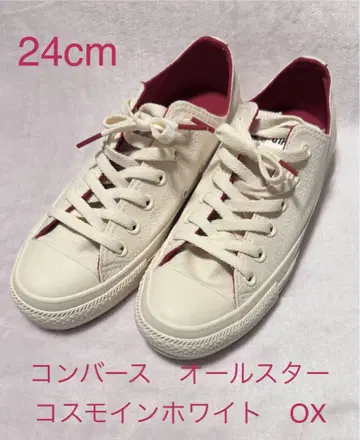 컨버스 올스타 코스모인화이트 OX 화이트/레드 24cm