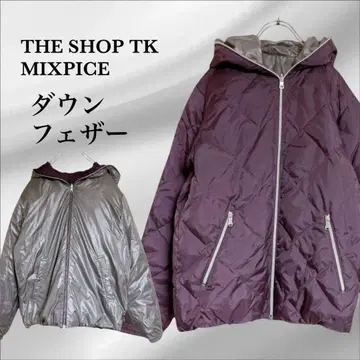 [ THE SHOP TK ] 다운 자켓 리버서블 [ L ] 실버 퍼플