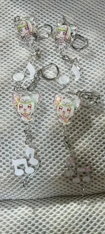 연결 아크릴 키링 큐어즈 큔 쁘륀 세트