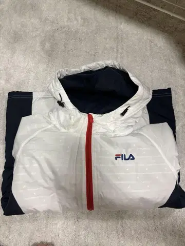 FILA 테일러드 자켓 화이트/네이비 겨울용