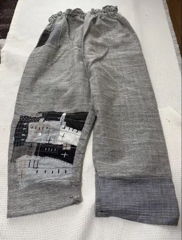 한 점뿐인 패치워크가 귀여운 팬츠 작가 작품 핸드메이드