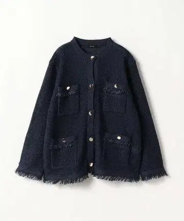 allureville*카노코 메쉬 크루 가디건*자켓 코트