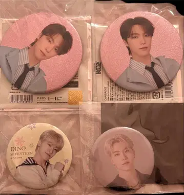 SEVENTEEN DINO 캔뱃지 4개 세트 모음