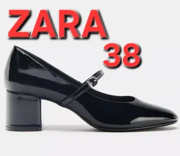 ZARA 에나멜 가죽 메리제인 펌프스