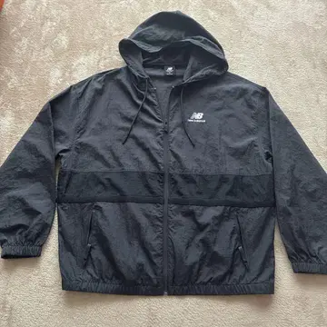 new balance 후드 부착 자켓 S 블랙