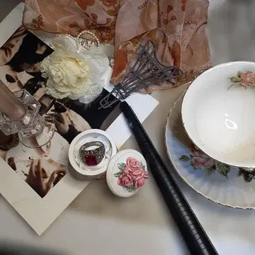 루비색 금속제 반지 29호