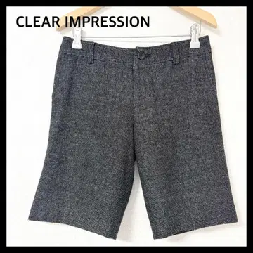 [ 거의 미사용 ] 클리어 임프레션 하프 팬츠 일본제 그레이 S
