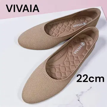 새상품급 VIVAIA 비바이아 플랫슈즈 브라운 발수 경량