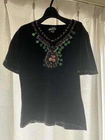 D&G 블랙 반팔 셔츠
