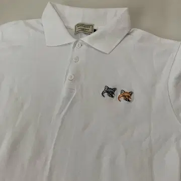 한국 기념품 피케 셔츠 화이트