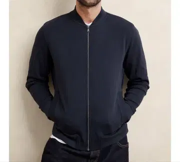 네이비 집업 캐주얼 점퍼 BANANA REPUBLIC