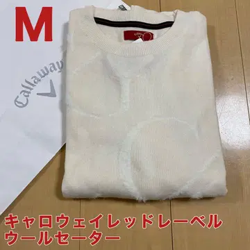 [ 새상품 ] 캘러웨이 레드 라벨 울 스웨터 화이트 M 사이즈