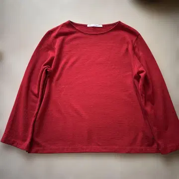 리제타 울 저지 티셔츠 빨간색