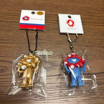 오사카 간사이 만박 미야쿠미야쿠 키링 골드 컬러 노멀 2세트