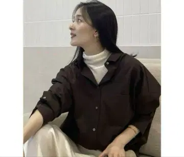 네고 불가 anuans 스탠다드 셔츠 brown