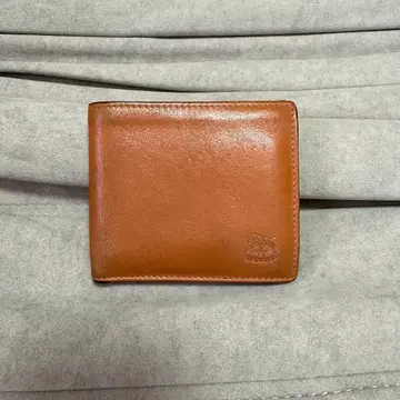 IL BISONTE 일비종떼 이단 접이식 지갑 가죽 브라운 이탈리아제