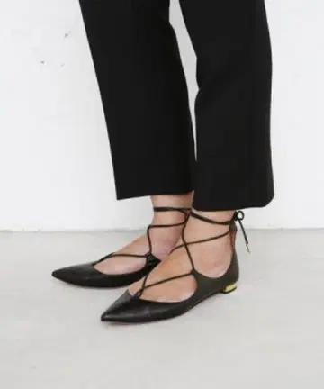 DEUXIEME CLASSE AQUAZZURA 레이스업 플랫슈즈