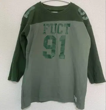FUCT SSDD 7부 소매 풋볼 T셔츠 M