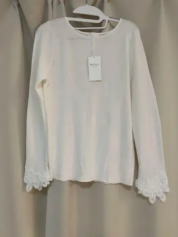 볼지 레이스 테이프 콤비 보트넥 풀오버