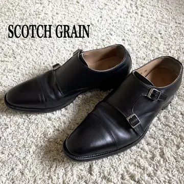 SCOTCH GRAIN 26 더블 몽크 블랙 스트레이트 팁 오데사
