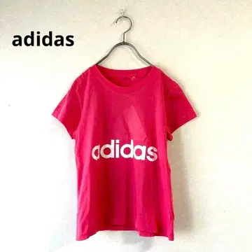 [ 아디다스 ] 로고 T셔츠 핑크 스포츠 운동복 러닝