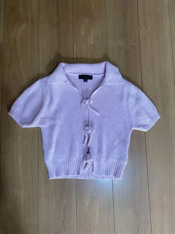 ZARA 핑크 리본 니트