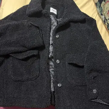ZARA 보아 자켓 M 사이즈 블랙