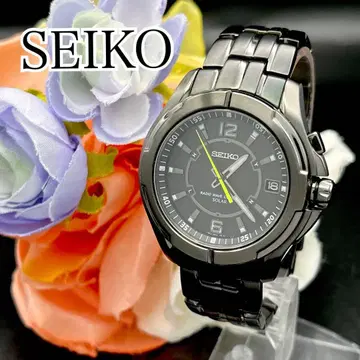 레어 [ 작동품 ] 손목시계 SEIKO 세이코 전파 솔라 데이트 남성용