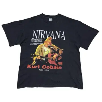 90's NIRVANA Kurt Cobain Memorial T셔츠
