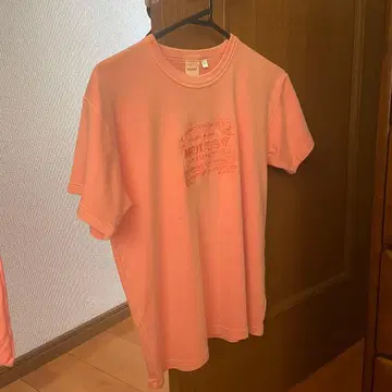 moussy 핑크 반팔 T셔츠 프린트
