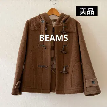 BEAMS HEART 브라운 더플 코트 사이즈 0 여성용