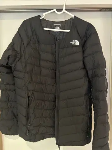 THE NORTH FACE 블랙 다운 썬더 자켓 라운드넥 L
